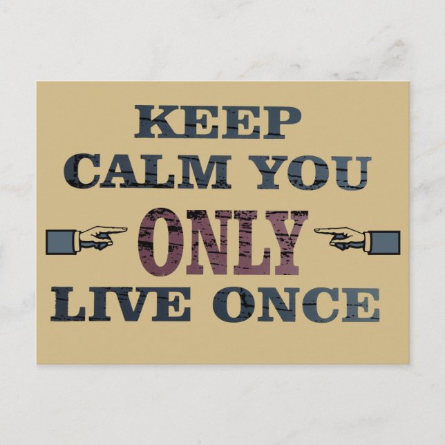 Carte Postale Citations motivationnelles sur les paroles de vie (Devant)