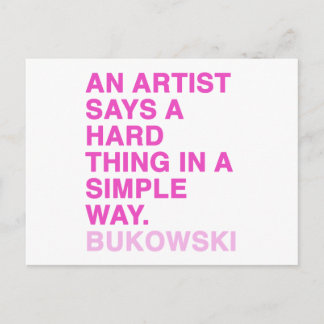 Carte Postale Citations par Charles Bukowski