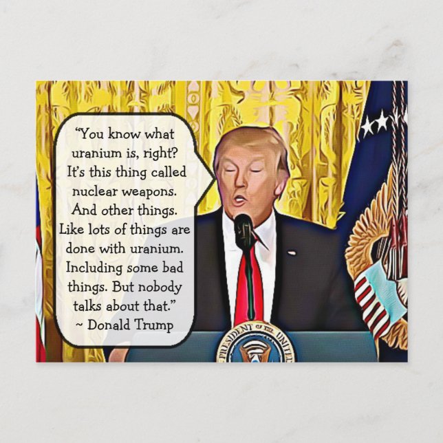 Carte Postale Citations stupides de Donald Trump Keepsakes (Devant)