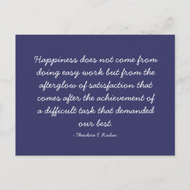 Carte Postale Citations - travail et carrière (Devant)