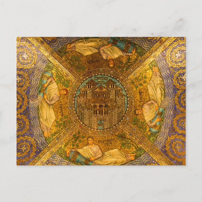 Carte Postale Cité de Dieu Neo cathédrale byzantine de mosaïque  (Devant)