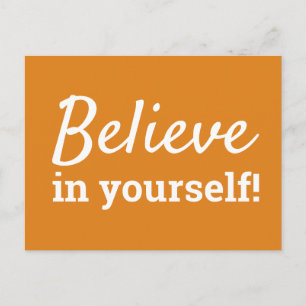 Carte Postale Citez-vous Inspiration Citation Orange Blanc