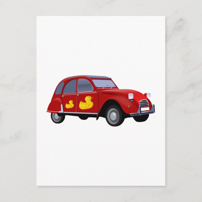 Carte Postale Citroen 2CV Ente (Devant)