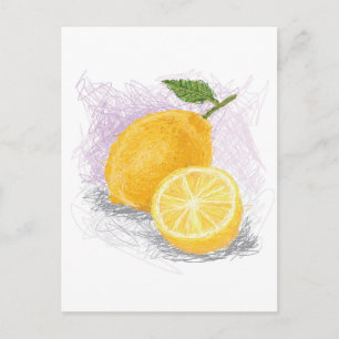 Carte Postale citron