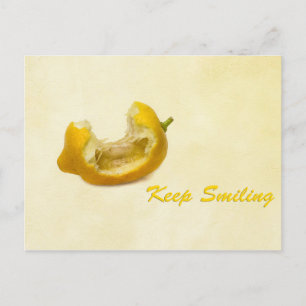 Carte Postale Citron - Continuer à sourire