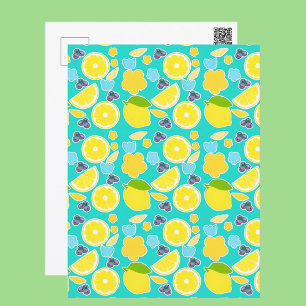 Carte Postale Citron d'été moderne