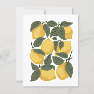 Carte Postale Citron minimal