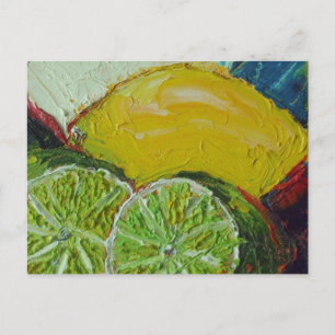 Carte postale citron vert