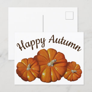 Carte postale citrouille