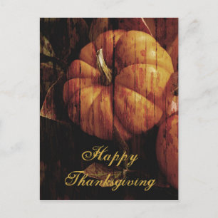 Carte postale Citrouille bon thanksgiving