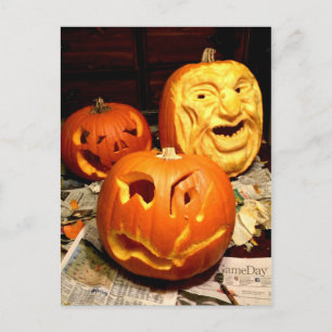 Carte Postale Citrouille Carving I