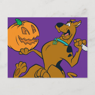 Carte Postale Citrouille de sculpture Scooby-Doo