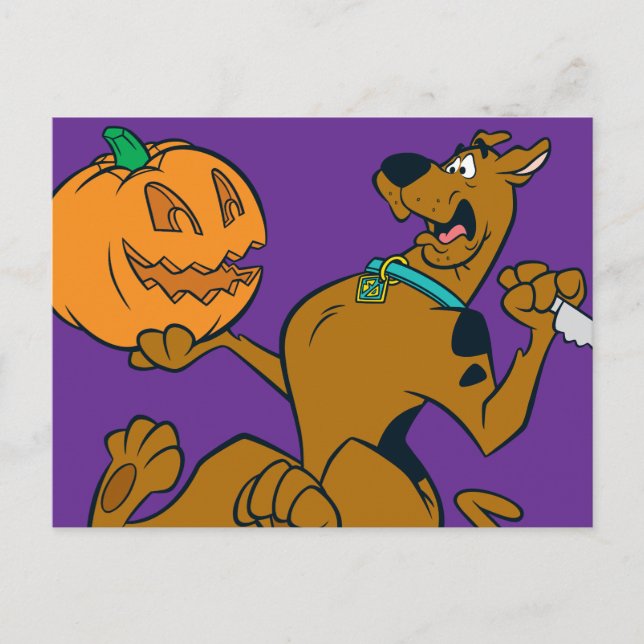 Carte Postale Citrouille de sculpture Scooby-Doo (Devant)
