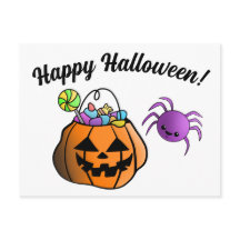 Citrouille et Araignée Joyeux Halloween