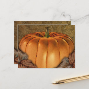 Carte postale Citrouille géant