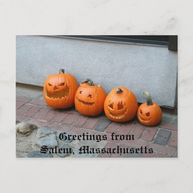 Carte postale Citrouille Halloween (Devant)