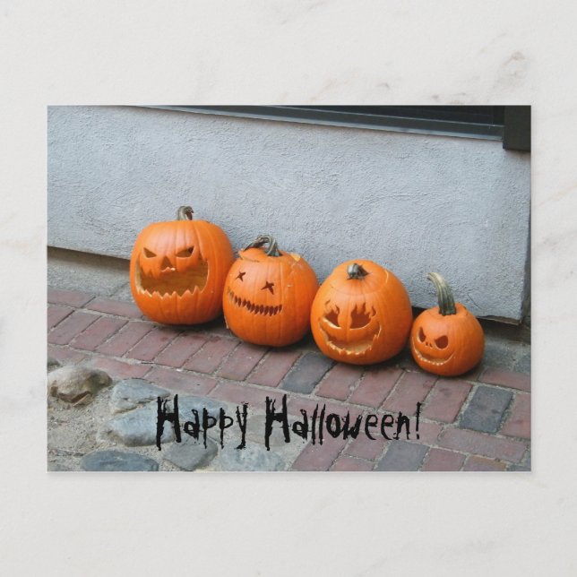 Carte postale Citrouille Halloween (Devant)