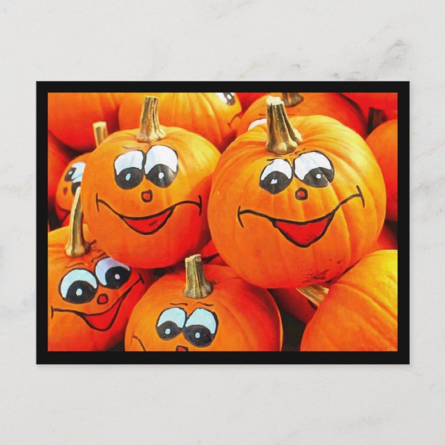 Carte postale citrouille Jack O Lanterns (Devant)