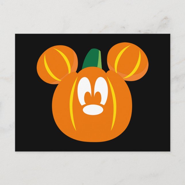 Carte Postale Citrouille Mickey (Devant)
