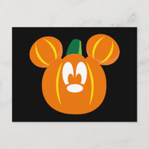 Carte Postale Citrouille Mickey