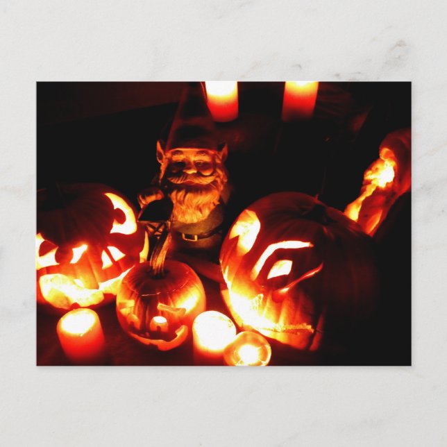 Carte Postale Citrouille Patch Gnome III (Devant)