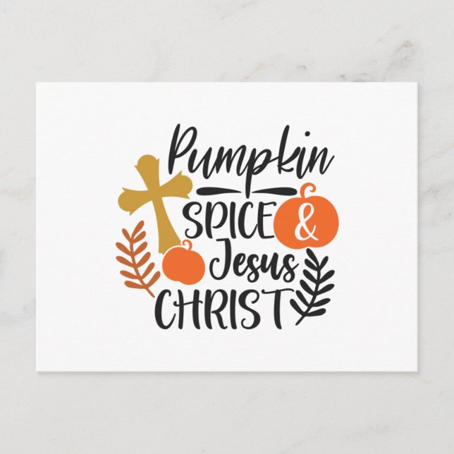 Carte Postale Citrouille Spice et Jésus Christ1 (Devant)