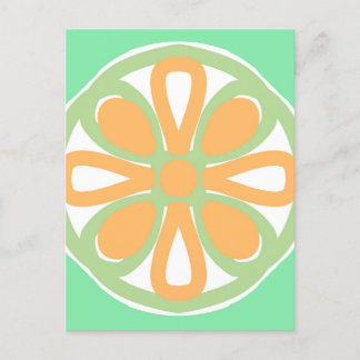 Carte Postale Citrus vert citron