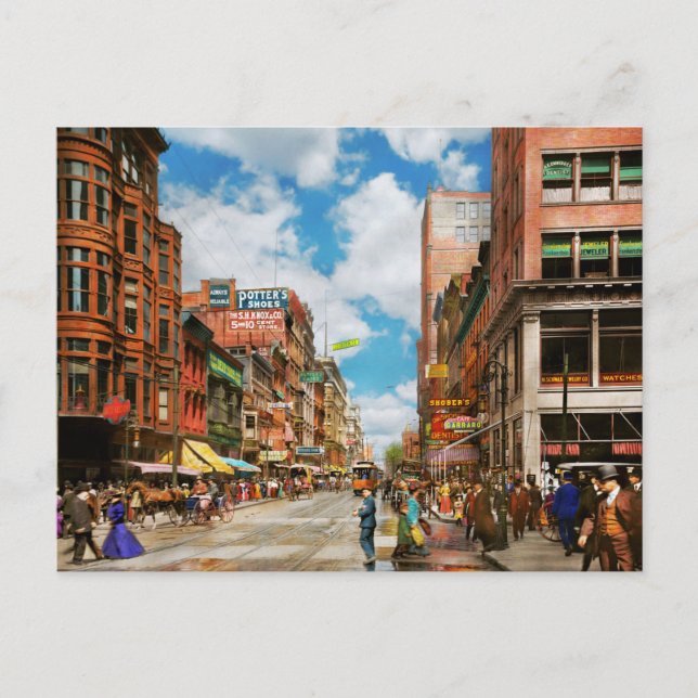 Carte Postale City - Cincinnati, OH - Dentist Street 1907 (Devant)
