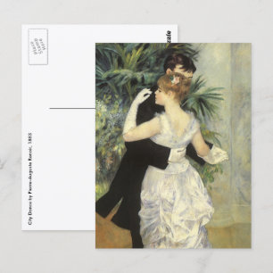 Carte Postale City Dance de Pierre Renoir, Vintage Fine Art
