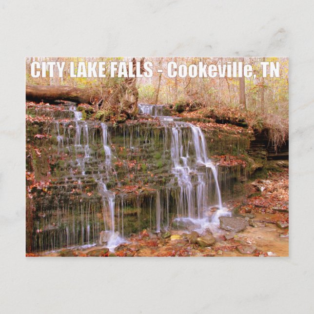 Carte Postale City Lake Falls - Cookeville, TN (Devant)