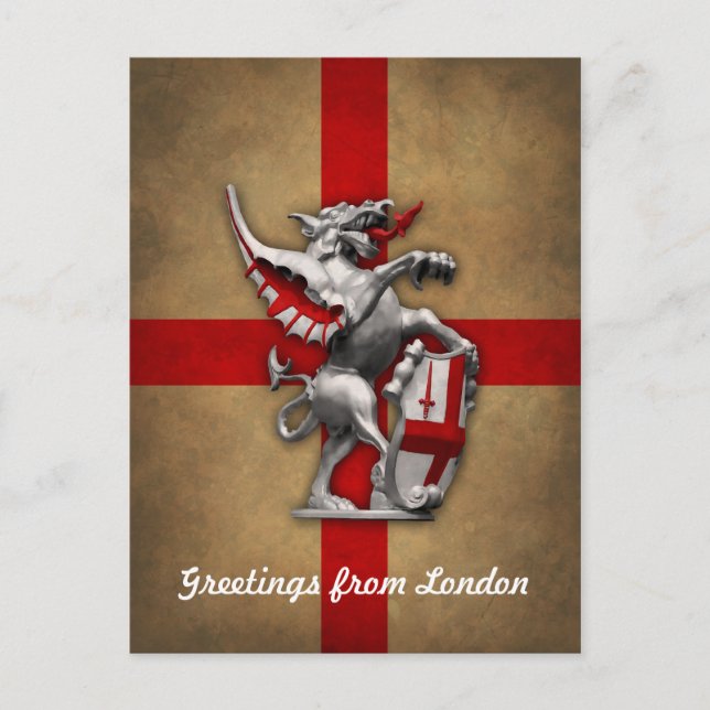 Carte postale City of London Dragon (Devant)