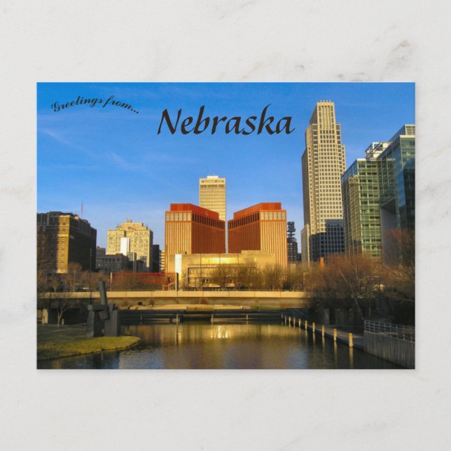 Carte Postale City Park à Dawn en Omaha Nebraska (Devant)