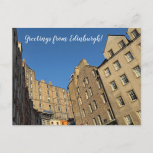 Carte Postale CITYNERAIRES : Salutations d'Édimbourg !