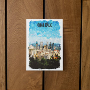 Carte Postale Cityscape Québec Canada