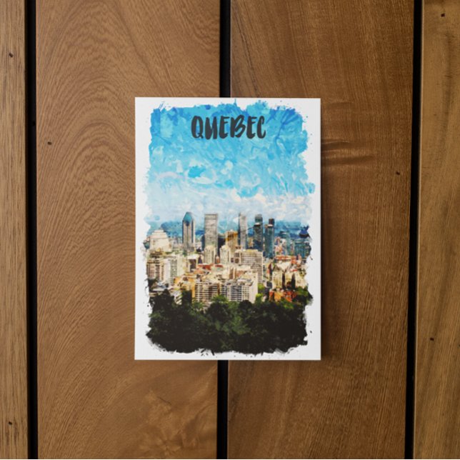 Carte Postale Cityscape Québec Canada (quebec canada cityscape postcard)