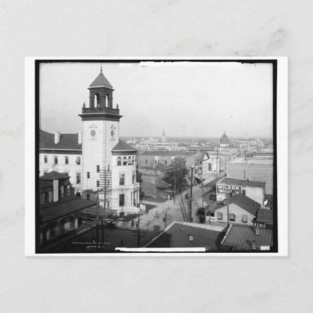 Carte Postale Cityscape View of Jacksonville, FL 1904 Vintage (Devant)