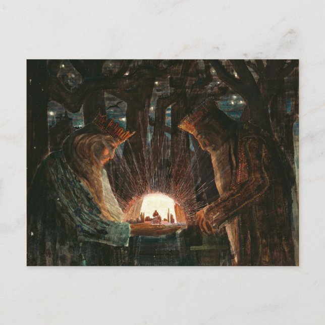 Carte Postale Ciurlionis - Conte de fées des rois (Devant)