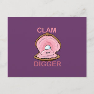 CARTE POSTALE CLAM DIGGER