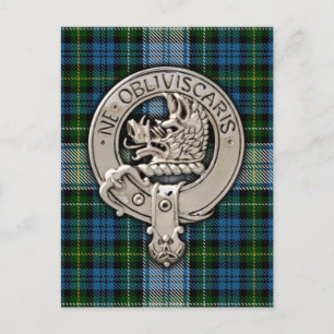 Carte Postale Clan Campbell Crest & Dress Tartan