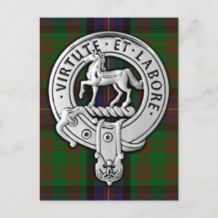 Carte Postale Clan Cochrane Crest & Tartan
