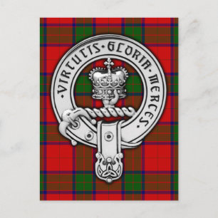 Carte Postale Clan Donnachaidh (Robertson) Crest & Tartan