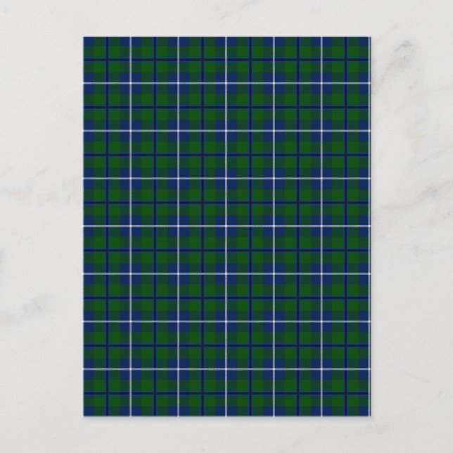 Carte Postale Clan Douglas Tartan (Devant)