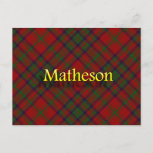 Carte Postale Clan écossais Matheson Postcard