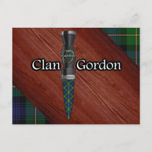 Carte Postale Clan Gordon Tartan Sgian Dubh Blade