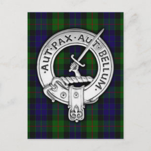 Carte Postale Clan Gunn Crest & Tartan