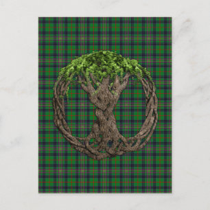Carte Postale Clan Kennedy Tartan Et Celtic Tree