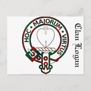 Carte Postale Clan Logan Crest Badge