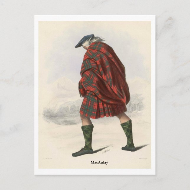 Carte Postale Clan MacAulay (Devant)