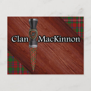 Carte Postale Clan MacKinnon Tartan Sgian Dubh Blade