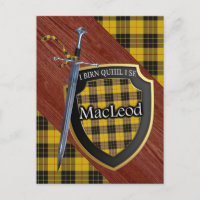 Clan MacLeod Tartan Sword & Shield